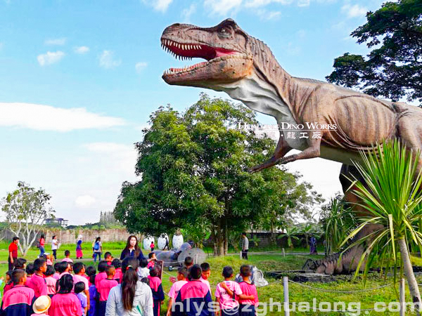 華龍藝術主題公園戶外園林景區(qū)大型仿真恐龍擺件18M