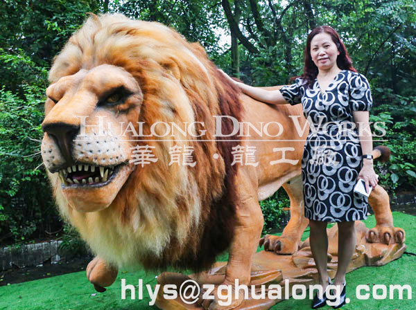 華龍藝術(shù)戶外景區(qū)大型仿真動物模型 動物主題公園 園林擺件仿真動物展